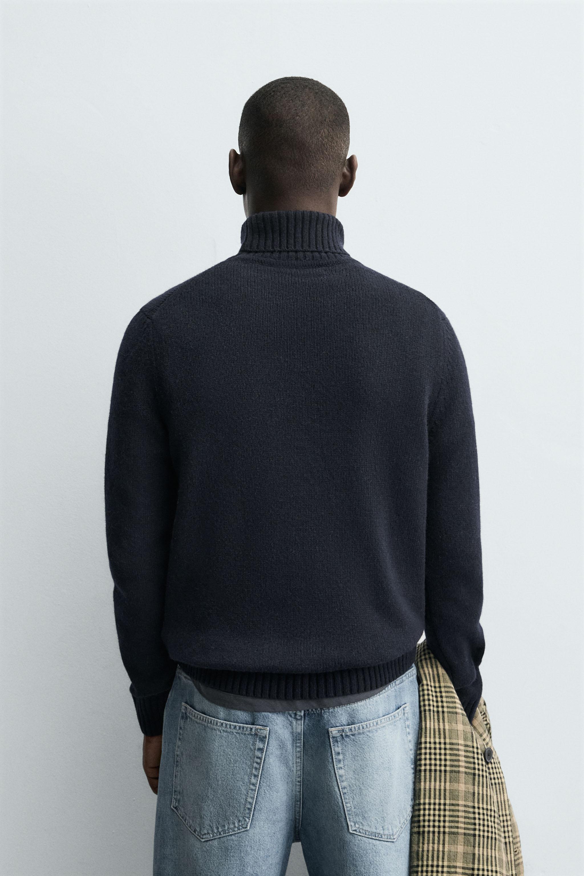 PULL COL MONTANT MÉLANGE LAINE